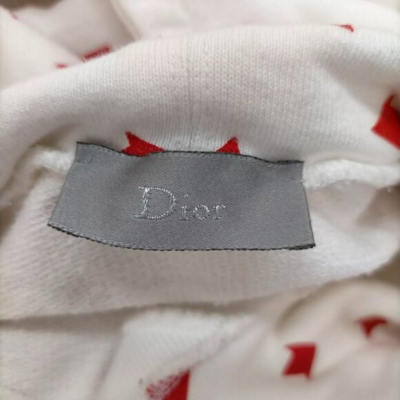 $1795 Authentic DIOR Made in ITALY Women's White Red Hoodie Sweatshirt Sz.XS ? M - Picture 2 of 12